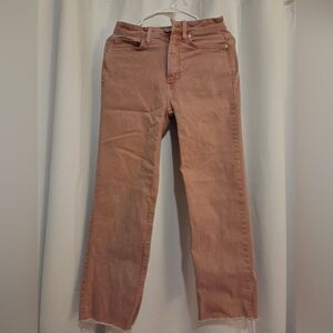 LC Lauren Conrad Women's Tan Straight Leg Jeans